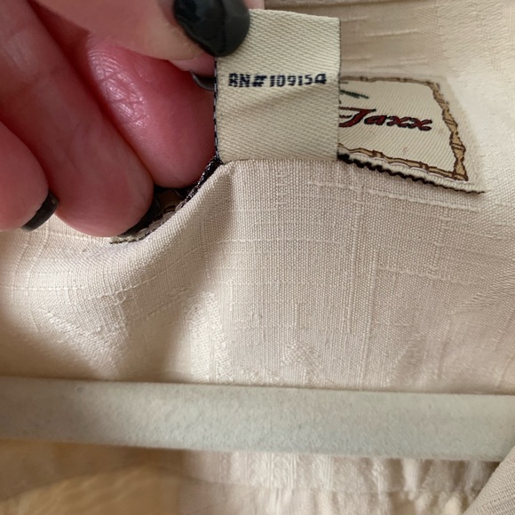 Jamaica Jaxx Mens Silk Button Down Shirt, Palm Print, Large, Good Condition - Picture 11 of 16